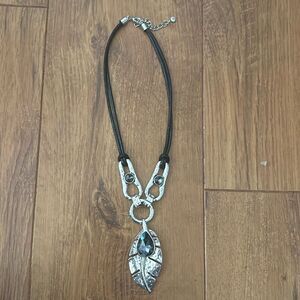 Black/silver necklace